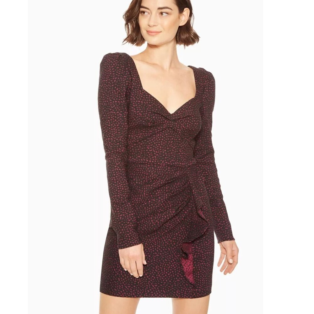 New w/Tags - Parker "Muccia" 80s-Style Sweetheart Dress, Velvet Jacquard - sz 10